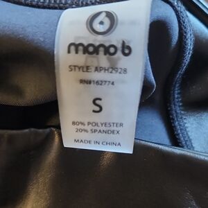Mono B Charcoal and Black Leggings